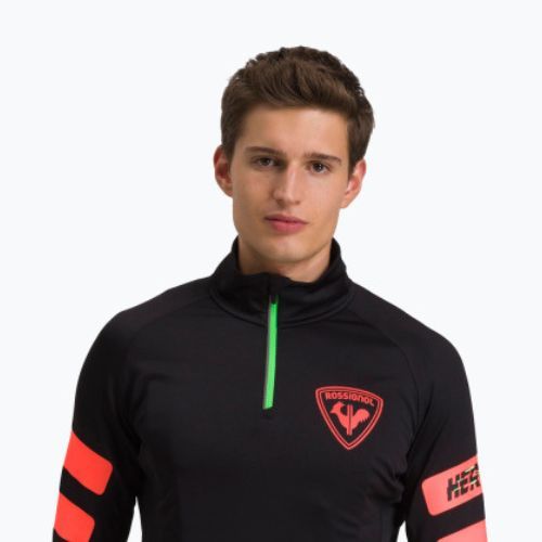 Pánska lyžiarska mikina Rossignol Classique Hero 1/2 Zip black/red