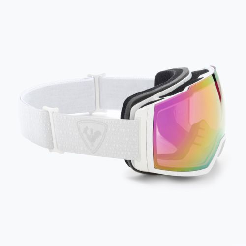 Lyžiarske okuliare Rossignol Magne'lens white/pink miror/silver miror