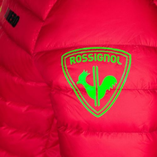 Pánska lyžiarska bunda Rossignol Verglas Hero Hood neon red