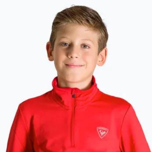 Detská lyžiarska mikina Rossignol Boy 1/2 Zip Warm Stretch red