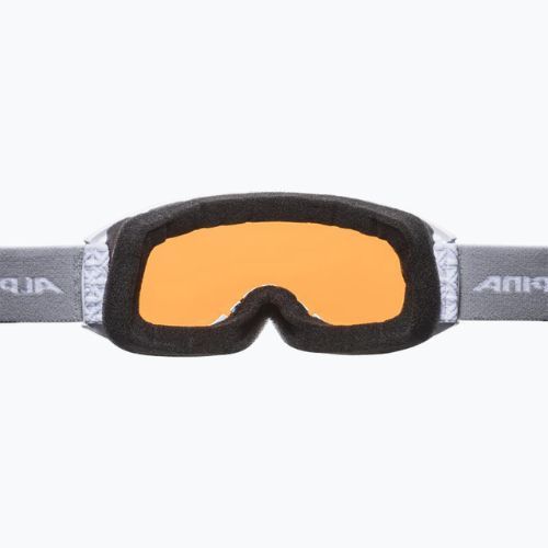 Lyžiarske okuliare Alpina Nakiska white matt/orange