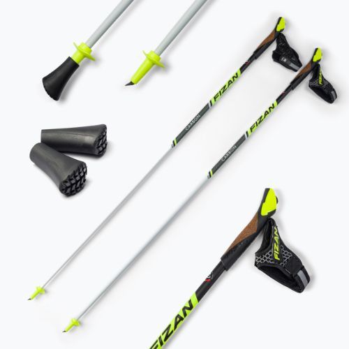 FIZAN Race Carbon nordic walking palice žlté S20 CA02