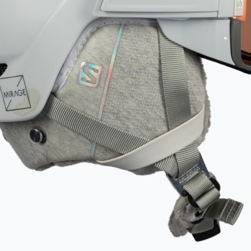 Dámska lyžiarska prilba Salomon Mirage Ca Photo Sigma biela L415257