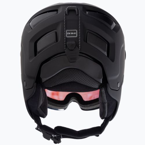 Lyžiarska prilba Alpina Attelas Visor QVM black matte