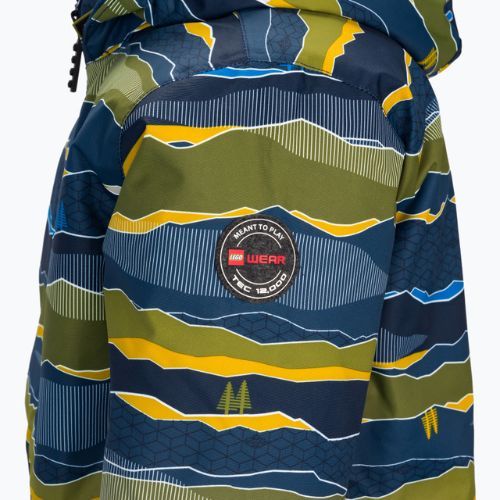 Detská lyžiarska bunda LEGO Lwjebel 727 zelená 11010206