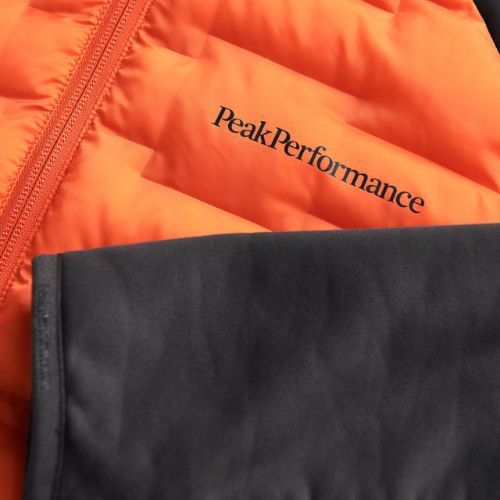 Pánska bunda Peak Performance Argon Hybrid Hood oranžová G76763040