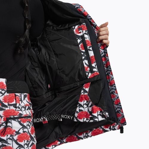 Dámska snowboardová bunda ROXY Rowley X Ski Parka 2021 bright white/white red