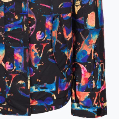 Detská snowboardová bunda ROXY Jetty Girl 2021 true black magic carpet