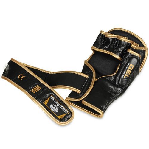 Bushido kožené tréningové rukavice MMA čierne Arm-2011D-L