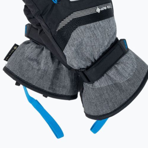 Detské lyžiarske rukavice Reusch Bolt GTX black/grey 49/61/305/7687