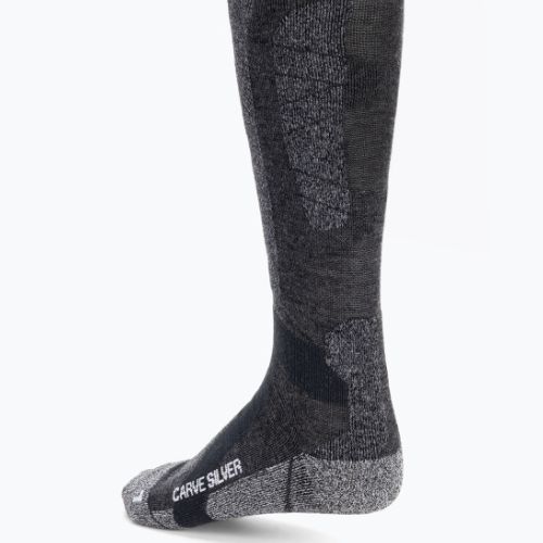 Lyžiarske ponožky X-Socks Carve Silver 4.0 black XSSS47W19U