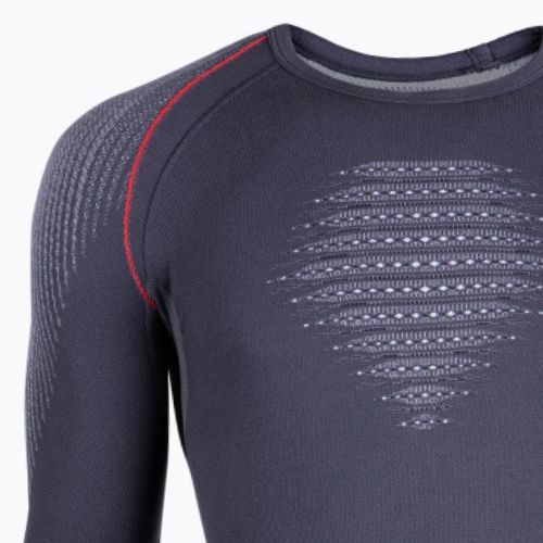 Termoaktívna pánska mikina UYN Evolutyon UW Shirt charcoal/white/red