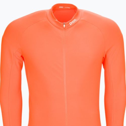 Pánske cyklistické oblečenie s dlhým rukávom POC Radiant Jersey zink orange