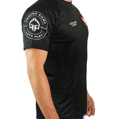 Pánske tréningové tričko GroundGame Poland black 21TRTSHPOLS