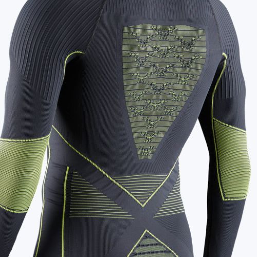 Pánska termoakčná mikina X-Bionic Energy Accumulator 4.0 charcoal/yellow