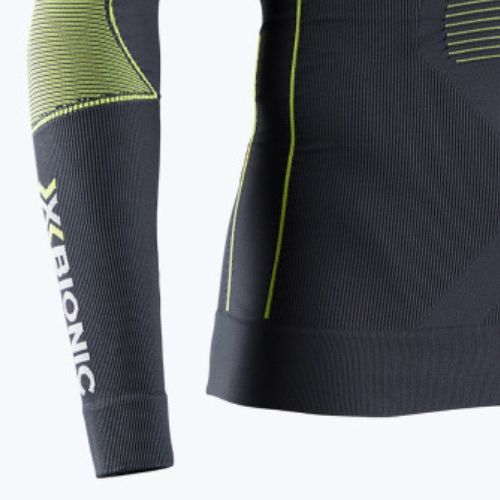 Pánska termoakčná mikina X-Bionic Energy Accumulator 4.0 charcoal/yellow