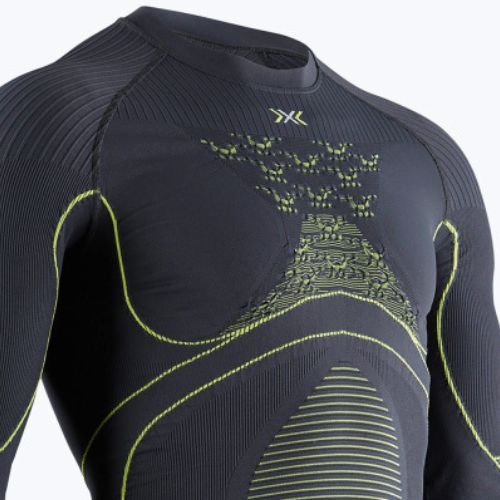 Pánska termoakčná mikina X-Bionic Energy Accumulator 4.0 charcoal/yellow