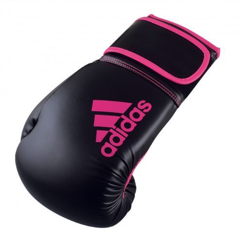 Boxerské rukavice adidas Hybrid 80 black/pink ADIH80