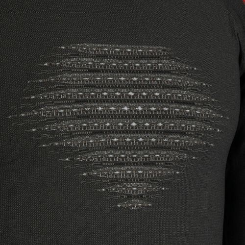 Pánska termoaktívna mikina UYN Evolutyon Comfort UW Shirt charcoal/white/red