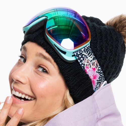 Dámske snowboardové okuliare ROXY Popscreen NXT J 2021 true black ubuda/nxt varia ml green