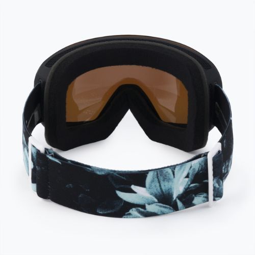 Dámske snowboardové okuliare ROXY Popscreen Cluxe J 2021 true black akio/sonar ml revo blue