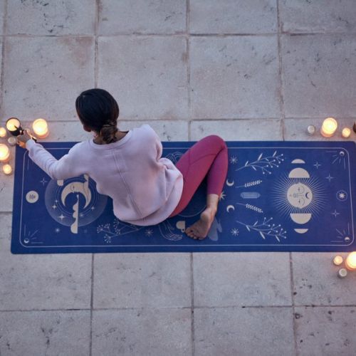 Moonholi MAGIC TRAVEL 1,5 mm cestovná podložka na jogu fialová SKU-117