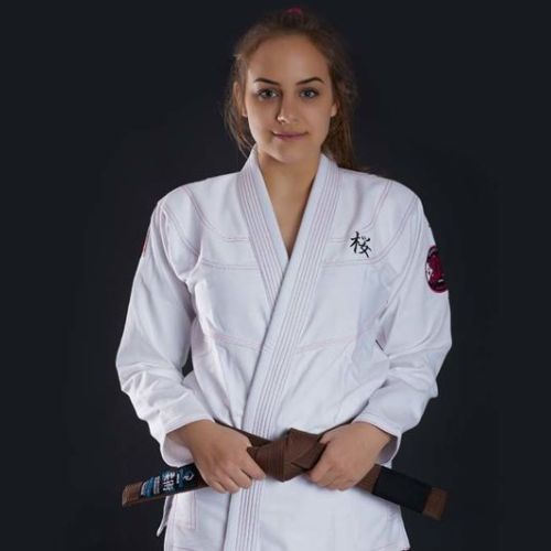 Ground Game dámske BJJ GI 'Sakura' biele GISAKWHF1