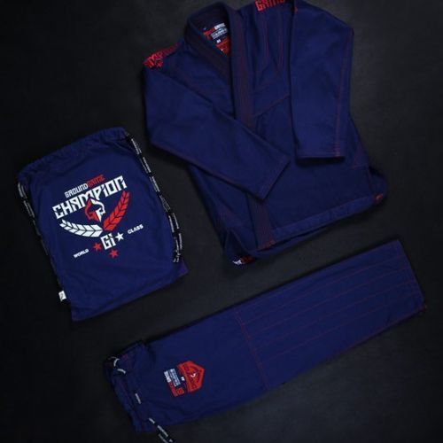 GI pre brazílske jiu-jitsu pánske GroundGame Champion 2.0 navy blue GICHNEWNAVA1