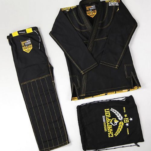 GI pre brazílske jiu-jitsu pánsky Ground Game Champion 2.0 black GICHNEWBLAA1