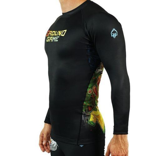 Pánske chrániče Rashguard Ground Game Brasil color 21RASHBRALS