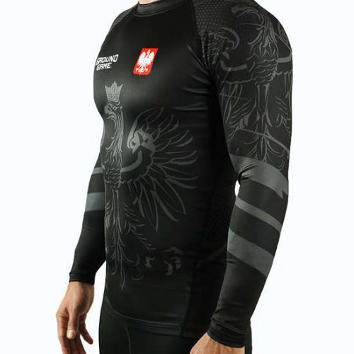 Pánsky chránič Rashguard Ground Game Poland black 21RASHPOLLS