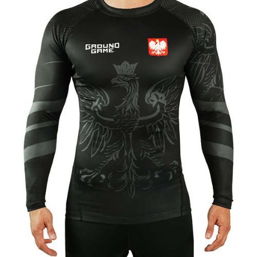 Pánsky chránič Rashguard Ground Game Poland black 21RASHPOLLS