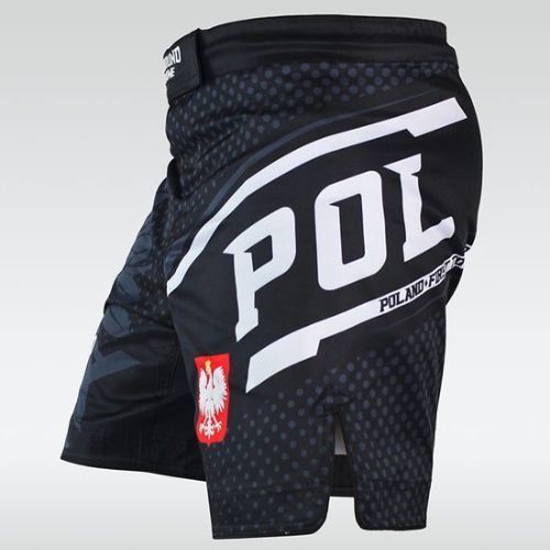 Pánske tréningové šortky Ground Game MMA Poland black MMASHOPOLS