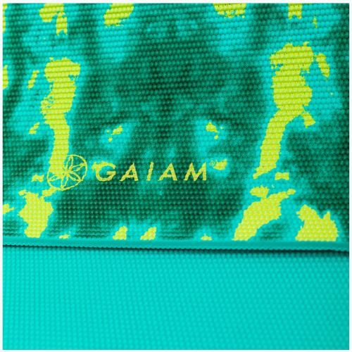 Gaiam tyrkysová podložka na jogu Lotus 6 mm zelená 62344