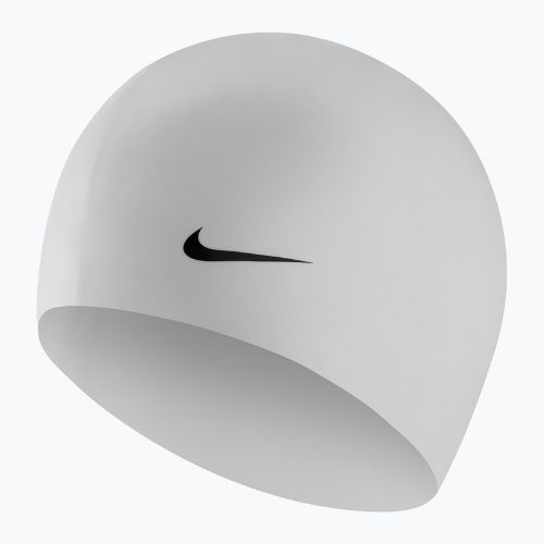 Plavecká čiapka Nike Solid Silicone biela 93060-100