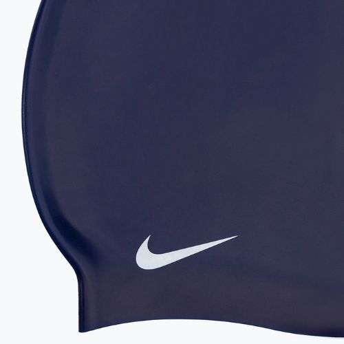 Plavecká čiapka Nike Solid Silicone navy blue 93060-440