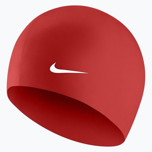 Plavecká čiapka Nike Solid Silicone červená 93060-614