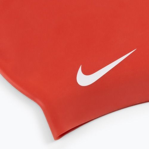 Plavecká čiapka Nike Solid Silicone červená 93060-614