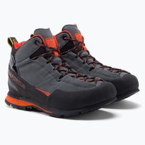 La Sportiva pánska treková obuv Boulder X Mid grey-orange 17E900304