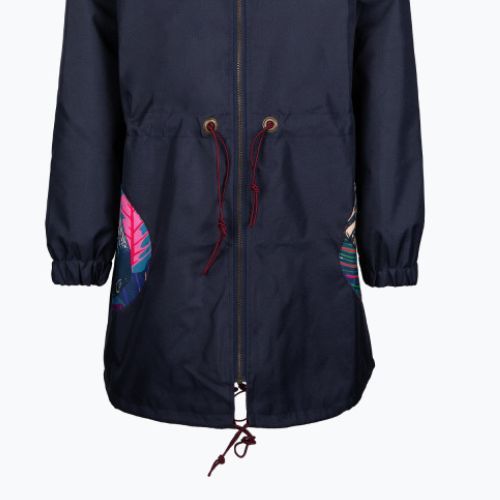 Dámska bunda do dažďa Waikane Vibe Blue Zebra navy blue
