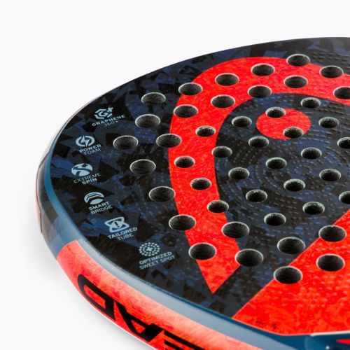 Pádlová raketa HEAD Graphene 360+ Delta Hybrid s CB červená/čierna 228100