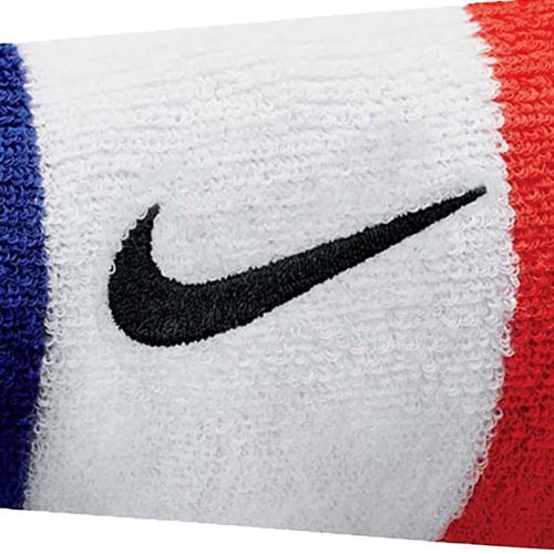 Náramky Nike Swoosh Doublewide Wristbands biele N0001586-620