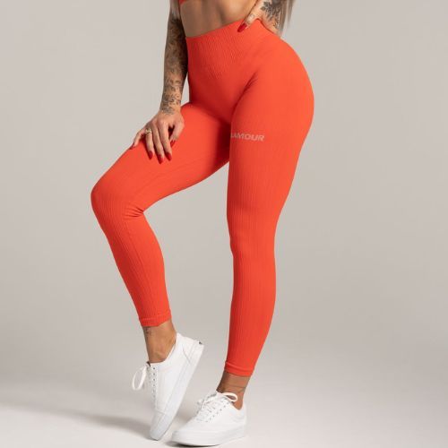 Dámske tréningové legíny Gym Glamour push up orange 369