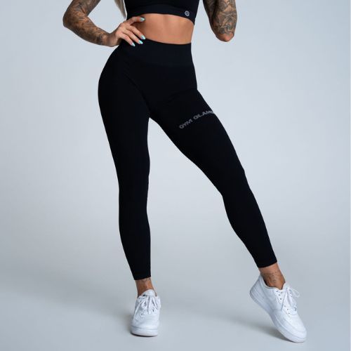 Dámske tréningové legíny Gym Glamour push up black 311