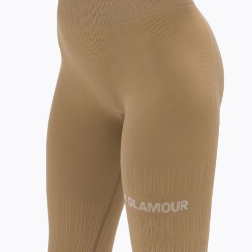 Dámske tréningové legíny Gym Glamour push up beige 312