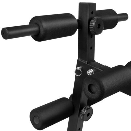 Spokey Spartan šikmá lavička + činky 2 x 1,5 kg čierna 84623