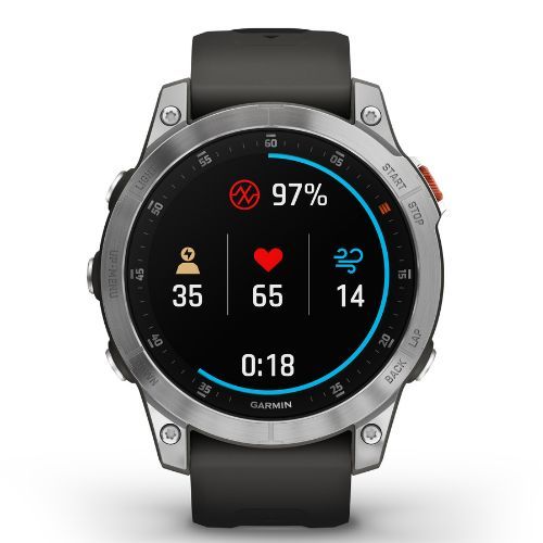 Hodinky Garmin Epix 2 Hrm Elevate Ox strieborné 010-02582-01