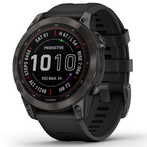 Hodinky Garmin Fenix 7 Sapphire Solar Hrm Elevate Ox black 010-02540-21