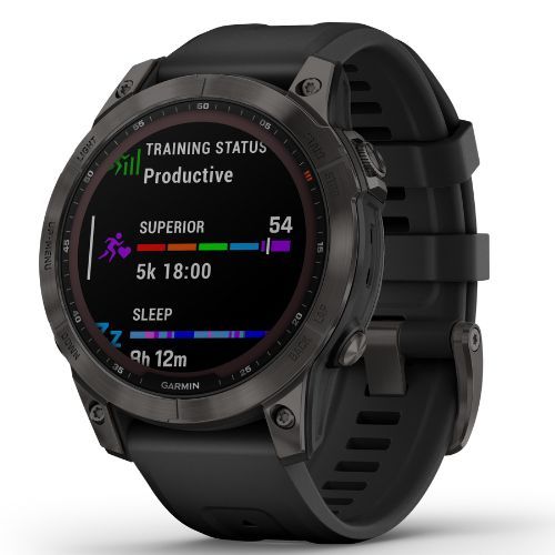 Hodinky Garmin Fenix 7 Sapphire Solar Hrm Elevate Ox black 010-02540-21