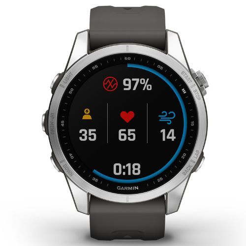 Hodinky Garmin Fenix 7S Hrm Elevate Ox strieborné 010-02539-03